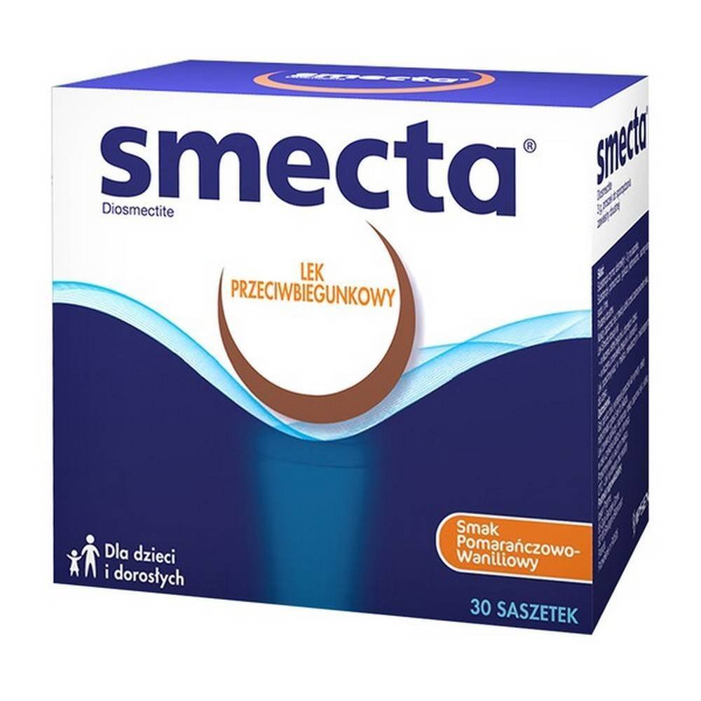 smecta powder in bags orange vanilla flavor 3 g 30 pieces Smecta Powder (Orange-Vanilla Flavour) 3 g × 30 sachets