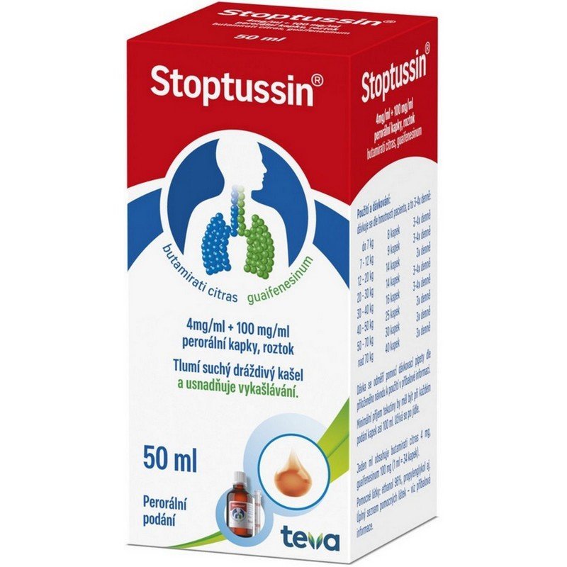 stoptussin 40 mgml100 mgml porgttsol50 mlpip Stoptussin drops 40 mg/ml + 100 mg/ml 50 ml + pipette