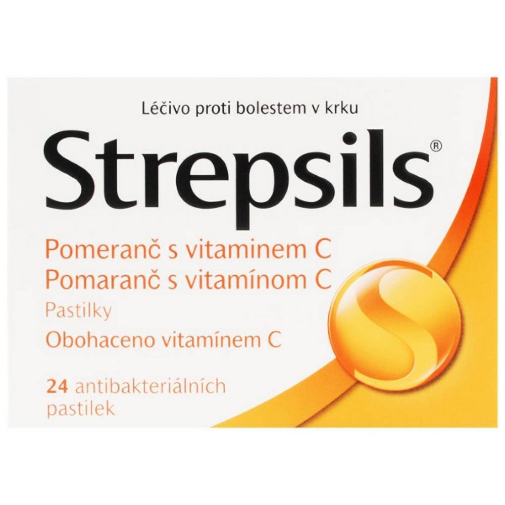 strepsils orange with vitamin c 24 Strepsils Orange mit Vitamin C 24 Lutschtabletten