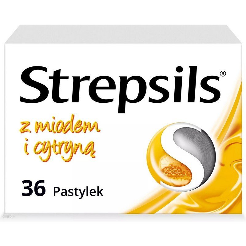 strepsils with honey and lemon for sore throat 36 lozenges Strepsils with honey and lemon lozenges 36 pcs