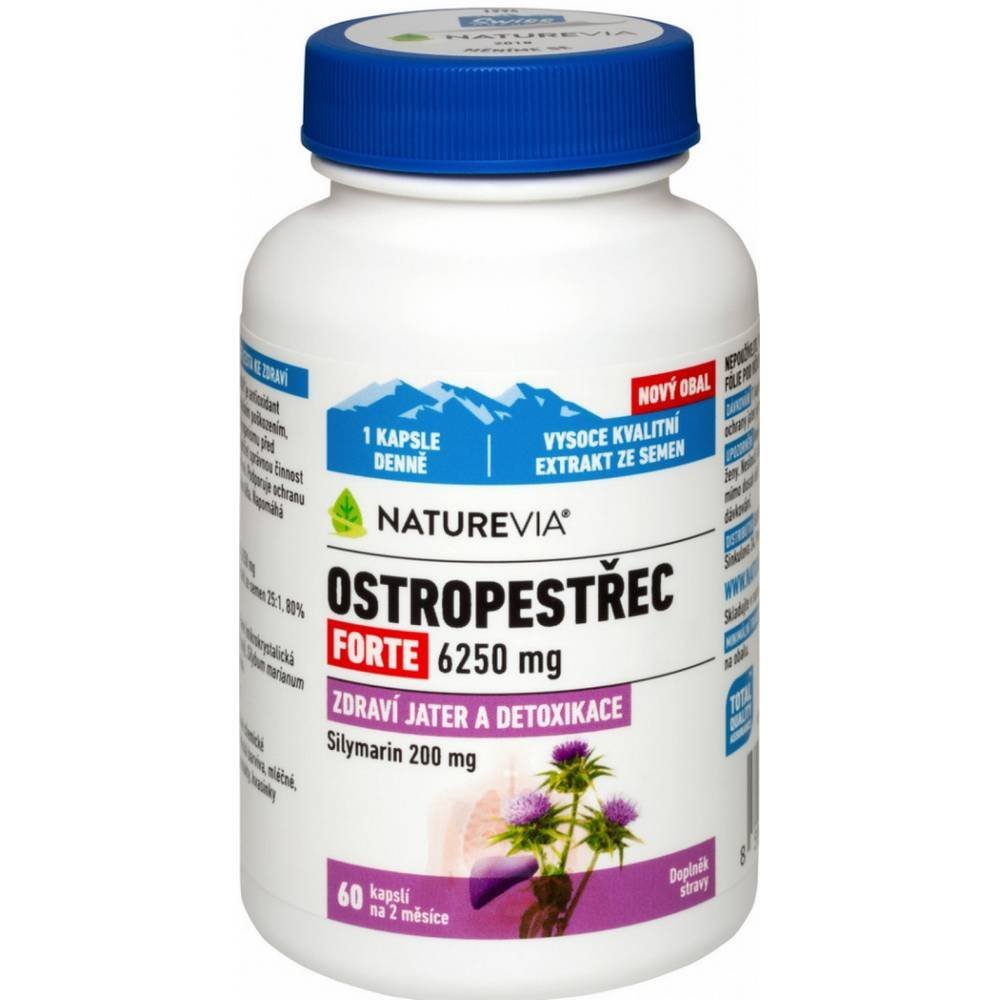 swiss naturevia ostropestrec forte 60 kapsli swiss naturevia milk thistle forte 60 capsules Swiss NatureVia Milk Thistle Forte 60 Capsules