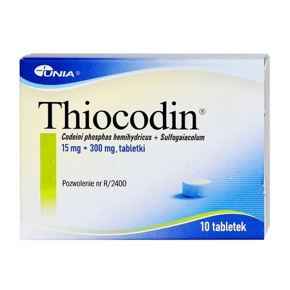 thiocodin 15 mg 300 mg tablets 10 Tiokodyna Tablets 15mg + 300mg 10 pcs