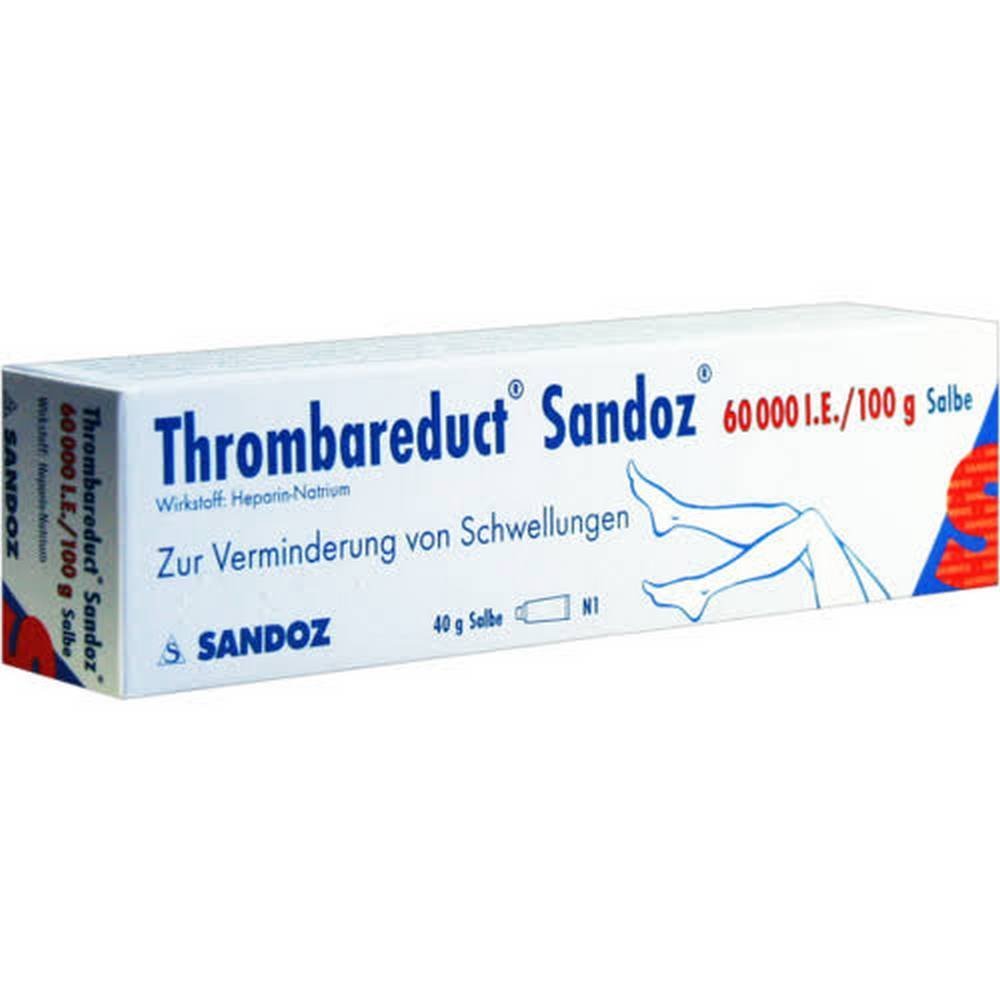 thrombareduct sandoz 60000 iu ointment 40 g THROMBAREDUCT Sandoz 60,000 IU ointment, 40 g