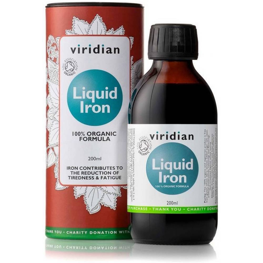 viridian nutrition organic liquid iron liquid iron 200 ml Viridian Organic Liquid Iron 200 ml
