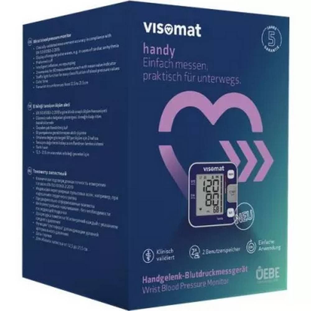 visomat handy wrist blood pressure monitor 1 pc uebe medical gmbh VISOMAT handy wrist blood pressure monitor, 1 pc, Uebe Medical GmbH
