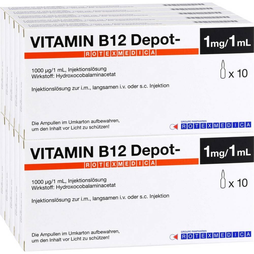 vitamin b12 rotexmedica solution for injection 100x1 ml Vitamin B12 DEPOT ROTEXMEDICA, 100X1 ml