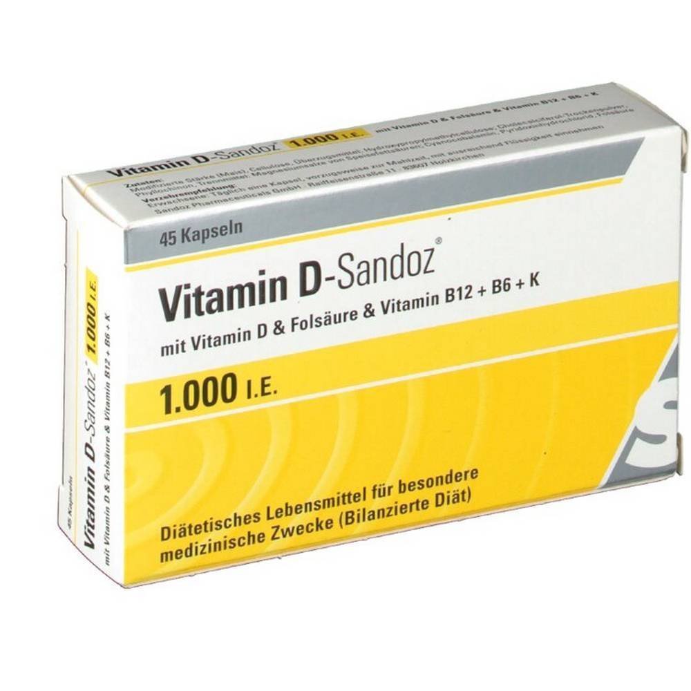 vitamin d sandoz 1000 ie 45 pcs Vitamin D Sandoz 1000 IU 45 Pieces