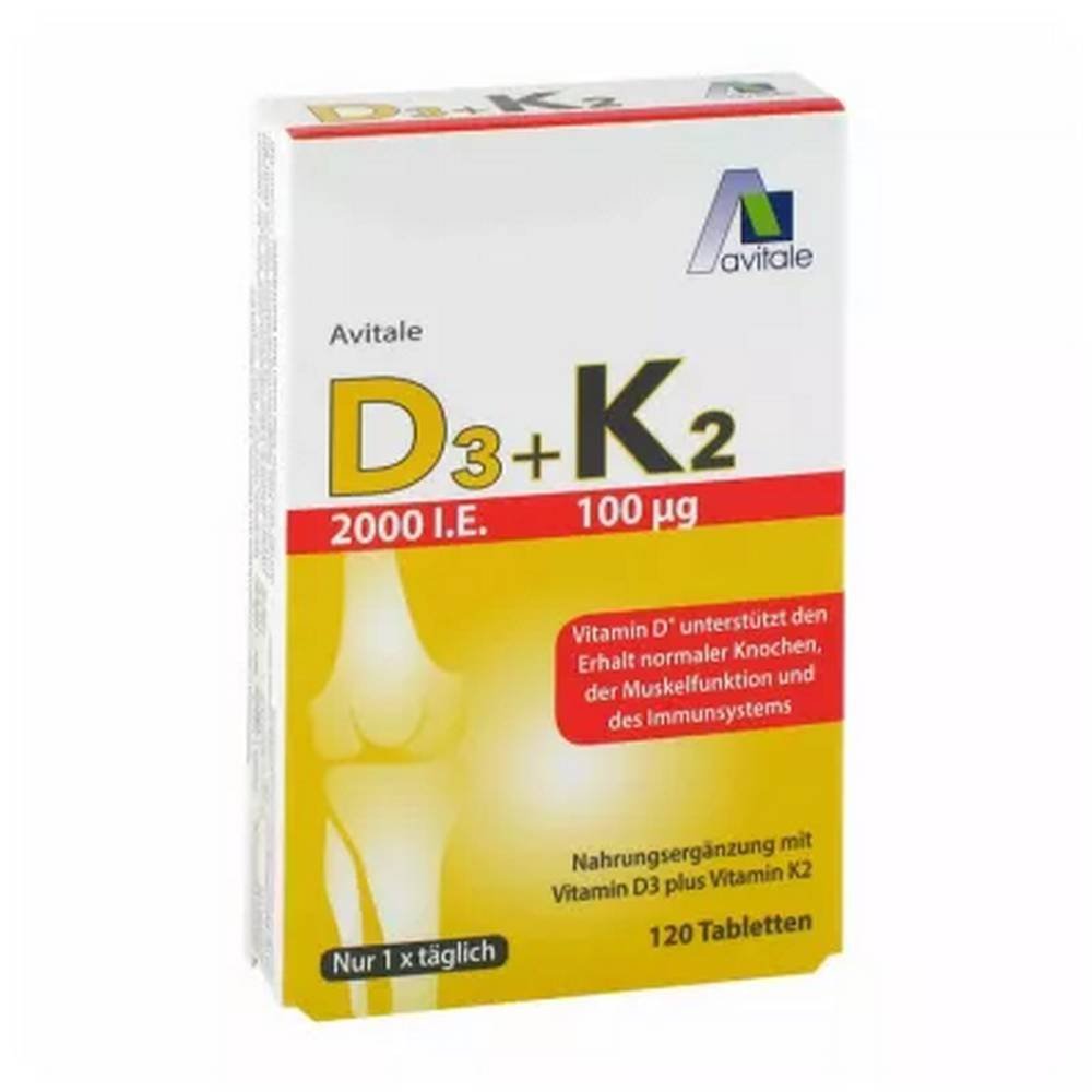 vitamin d3k2 2000 iu 120 pcs Vitamin D3 + K2 2000 IU 120 Pieces