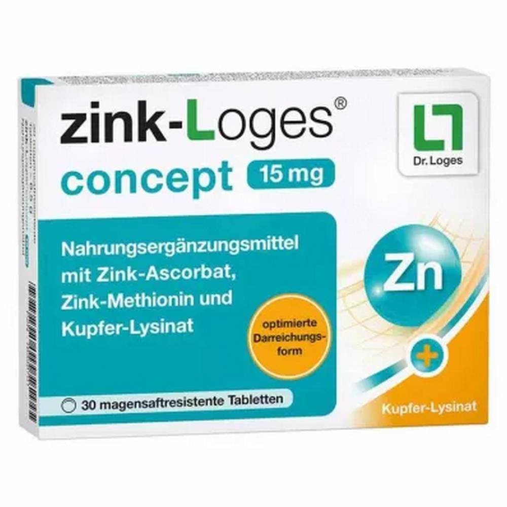 zink loges concept 15 mg 30 pcs Zink Loges Concept 15 mg 30 Pieces