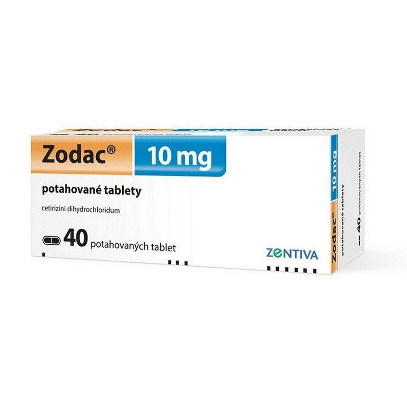 zodac 10 mg tblflm40 Zodac 10 mg film-coated tablets 40 pcs
