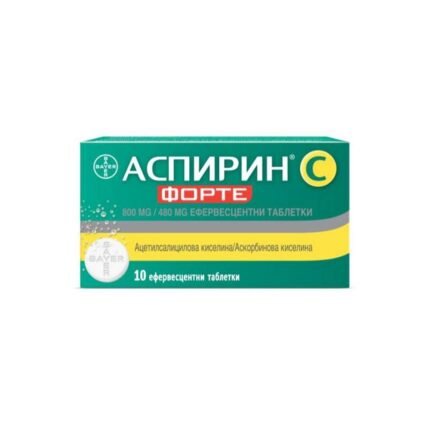 Aspirin S Forte 800 mg / 480 mg, 10 pcs — Аспирин С Форте