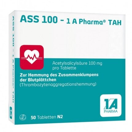 ASS 100 1A Pharma TAH Tablets 50 pcs
