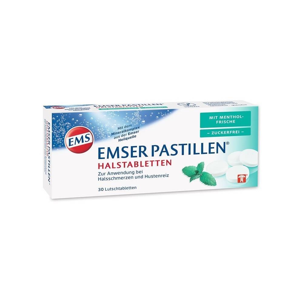 Emser Pastillen zuckerfrei mit Mentholfrische — 30 Stück (Emser pastilles sugar-free with menthol freshness) Emser Pastillen zuckerfrei mit Mentholfrische — 30 Stück (Emser pastilles sugar-free with menthol freshness)