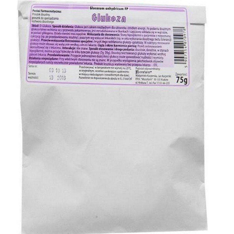 Glucose 75 g Glucose 75 g