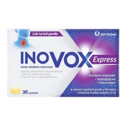 Inovox Express Lozenges Honey-Lemon Flavour 36 pcs