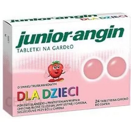 Junior-Angin Strawberry Lozenges 24 pcs