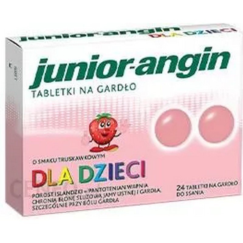 Junior-Angin Strawberry Lozenges 24 pcs Junior-Angin Strawberry Lozenges 24 pcs