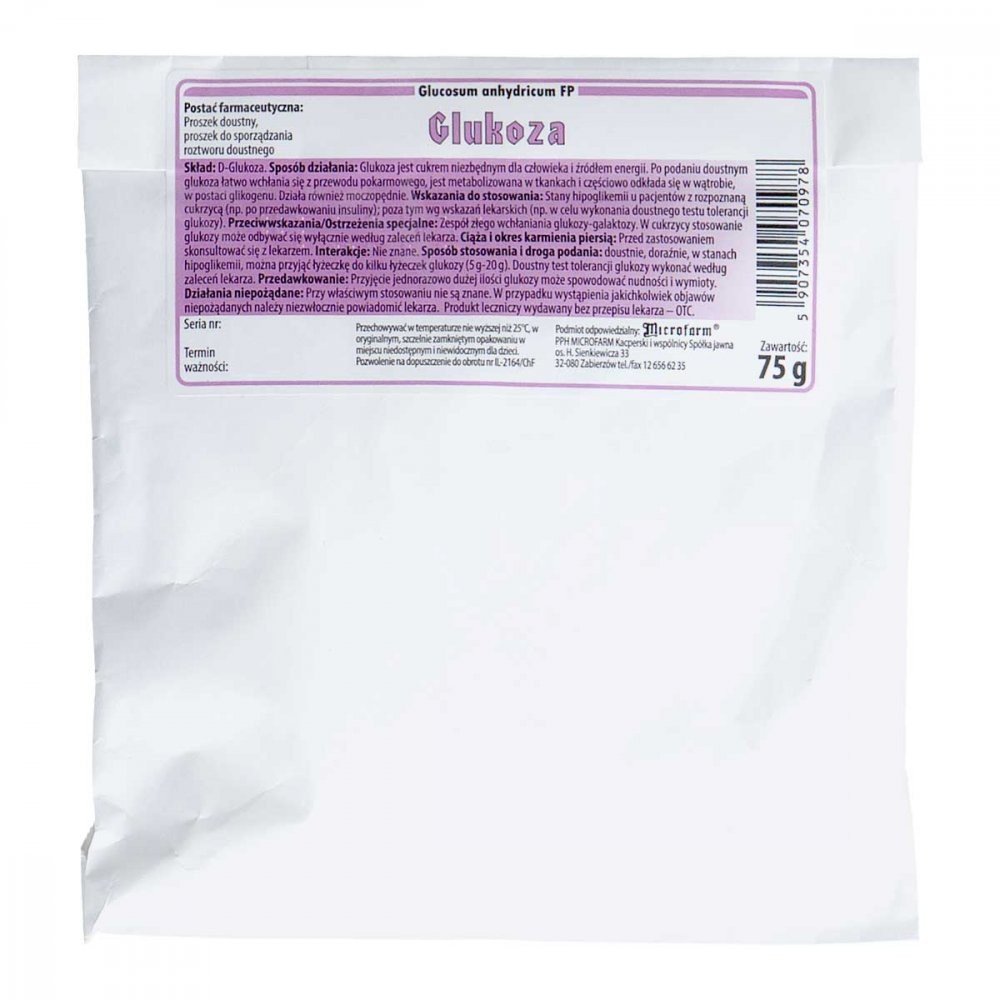 Microfarm Glucose Powder (bag) 75 g Microfarm Glucose Powder (bag) 75 g