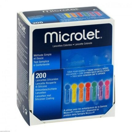Microlet Colored Lancets 200 pcs
