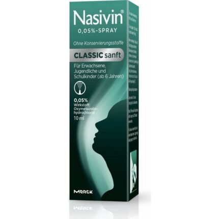 Nasivin Classic Sanft 0.05% Spray — 10 ml