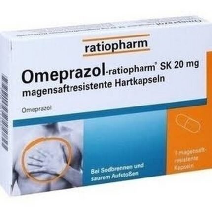 Omeprazol Ratiopharm SK 20 mg Gastro-Resistant Capsules 7 pcs