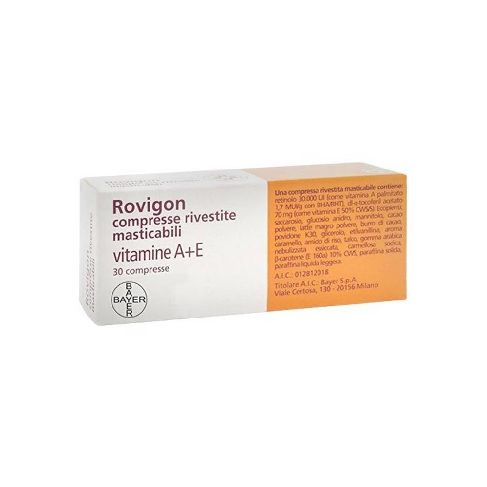 Rovigon Vitamin A und E Kautabletten 30 Stück Rovigon Vitamin A und E Kautabletten 30 Stück