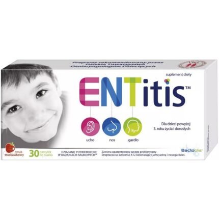 ENTitis Strawberry Lozenges 30 pcs