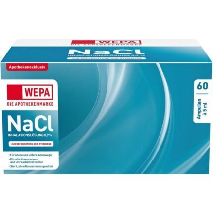 Wepa NaCl Inhalationslösung 0.9% — 300 ml (60×5 ml) (Wepa NaCl inhalation solution 0.9%)