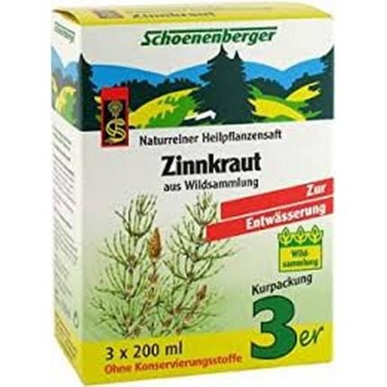 Zinnkraut Saft Schoenenberger Herbal Juice 3 × 200 ml
