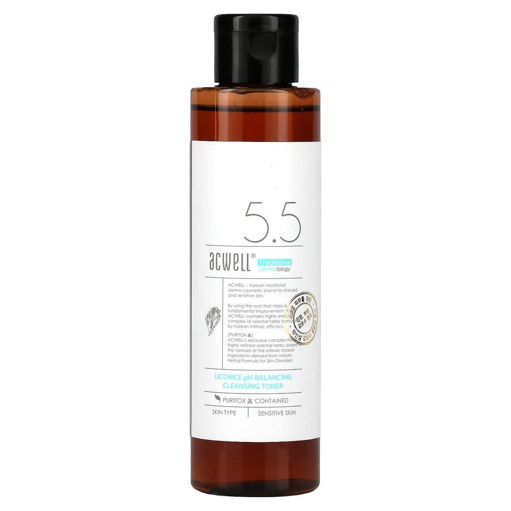 Acwell, 5.5 Licorice pH Balancing Cleansing Toner, 150 ml, Acwell, 5, 5 Süßholz pH-ausgleichendes Gesichtswasser Acwell, 5.5 Licorice pH Balancing Cleansing Toner, 150 ml, Acwell, 5, 5 Süßholz pH-ausgleichendes Gesichtswasser