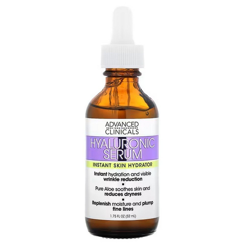 Advanced Clinicals, Hyaluronic Serum, Instant Hydration, 1.75 fl oz (52 ml), Advanced Clinicals, гиалуроновая сыворотка, мгновенное увлажнение кожи, 52 мл (1 Advanced Clinicals, Hyaluronic Serum, Instant Hydration, 1.75 fl oz (52 ml), Advanced Clinicals, гиалуроновая сыворотка, мгновенное увлажнение кожи, 52 мл (1