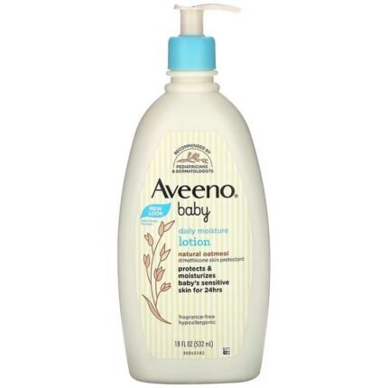 Aveeno, Baby, Daily Moisture Lotion, Moisturizing Baby Lotion, Fragrance Free, 18 fl oz (532 ml), Aveeno, Baby, увлажняющий лосьон для ежедневного применения, без отдушки