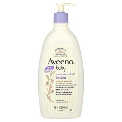 Aveeno, Baby, Calming Comfort Lotion, Lavender and Vanilla, 18 fl. oz. (532 ml), Aveeno, Calming Comfort, успокаивающий лосьон для детей, лаванда и ваниль