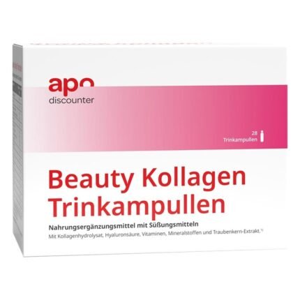 Beauty collagen drinking ampoules with hyaluronic acid from apodiscounter (28×25 ml)