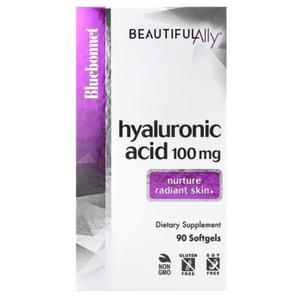 Bluebonnet Nutrition, Beautiful Ally, Hyaluronic Acid, 100 mg, 90 Softgels, Bluebonnet Nutrition, Beautiful Ally, гиалуроновая кислота, 100 мг