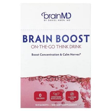 BrainMD, Brain Boost, Think Drink on the go, caffeine free, 10 packs, BrainMD, Brain Boost, Think Drink für unterwegs, koffeinfrei