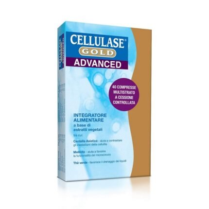 Cellulase Gold Advanced – Anti-Cellulite Supplement – 40 Tablets, Cellulase Gold Advanced – Integratore Anticellulite – 40 Compresse