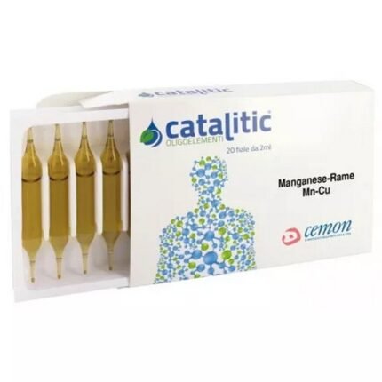Cemon Catalytic Trace Elements Manganese and Copper 20 vials of 2 ml, Cemon Catalitic Oligoelementi Manganese e Rame 20 Fiale da 2 ml