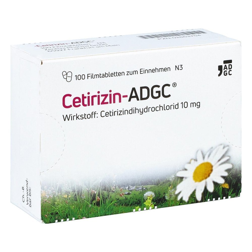 Cetirizine ADGC for allergies (100 pieces) Cetirizine ADGC for allergies (100 pieces)