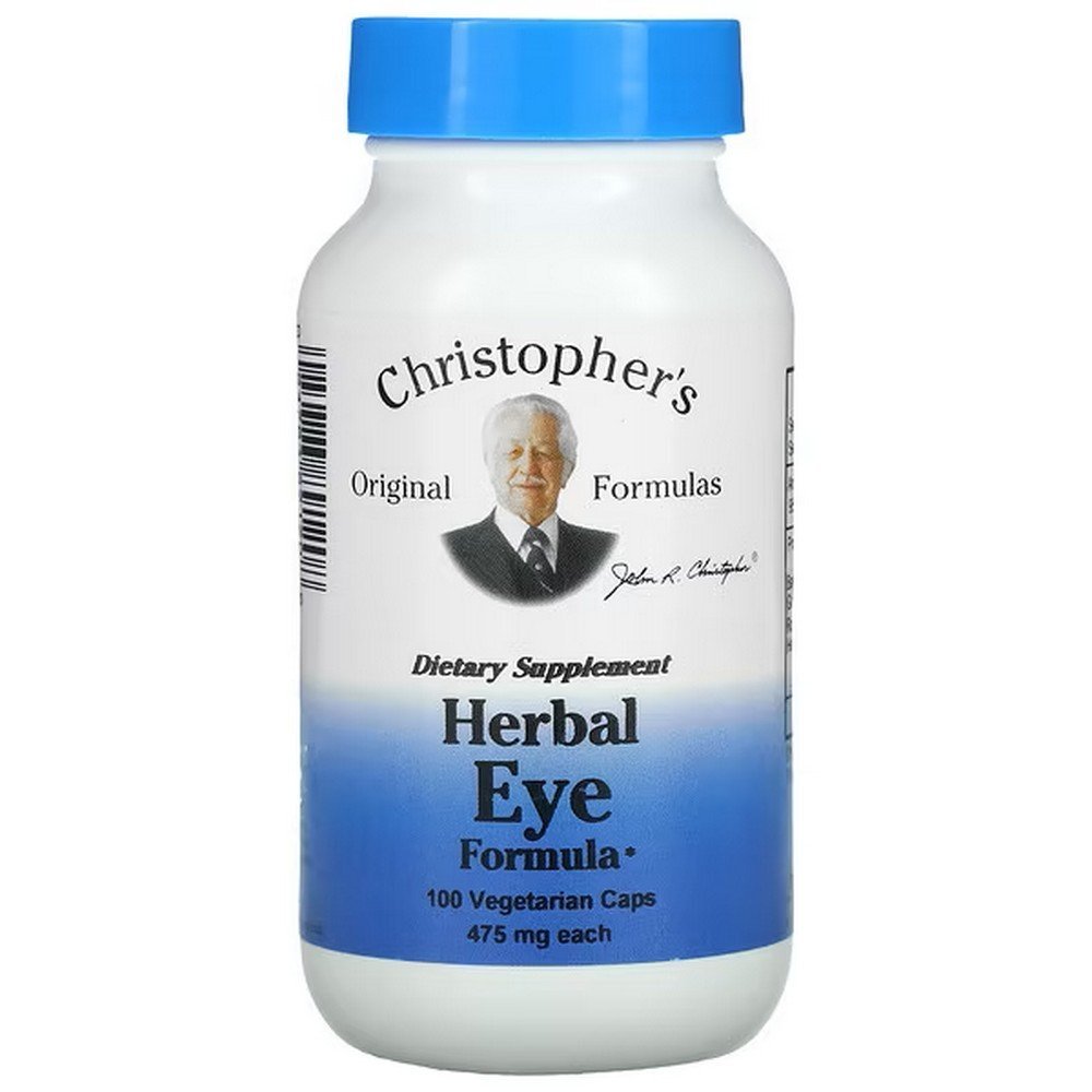 Christopher’s Original Formulas, Herbal Eye Formula, 475 mg, 100 Vegetarian Capsules, Christopher’s Original Formulas, Kräuter-Augen-Formel, 475 mg Christopher’s Original Formulas, Herbal Eye Formula, 475 mg, 100 Vegetarian Capsules, Christopher’s Original Formulas, Kräuter-Augen-Formel, 475 mg