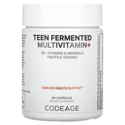 Codeage, Fermented Teen Multivitamin, 25+ Vitamins, Minerals, 60 Capsules, Codeage, Ферментированный мультивитаминный комплекс для подростков, 25+ витаминов, минералы
