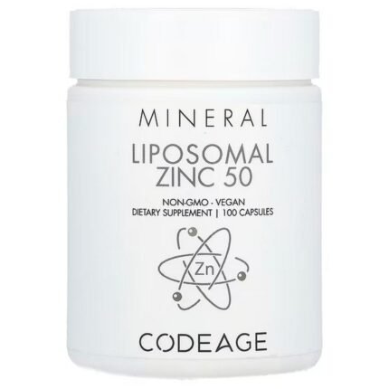 Codeage, Mineral, Liposomal Zinc 50, liposomal zinc, 100 capsules, Codeage, Mineral, Liposomal Zinc 50, липосомальный цинк
