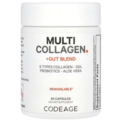 Codeage, Multi Collagen + Gut Blend, 90 capsules, Codeage, смесь нескольких типов коллагена и кишечника