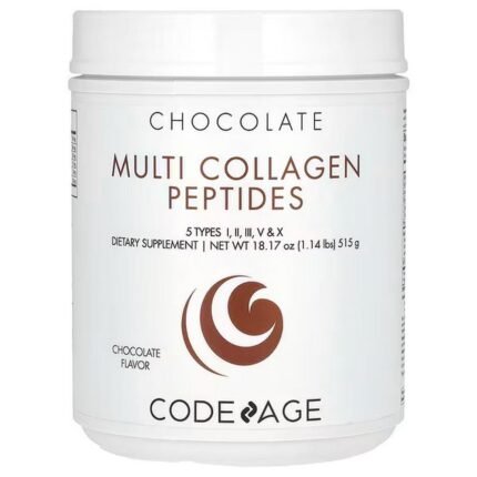 Codeage, Multi Collagen Peptides, Multi Collagen Peptides, Chocolate, 18.17 oz (515 g), Codeage, Мультиколлагеновые пептиды, Мультиколлагеновые пептиды