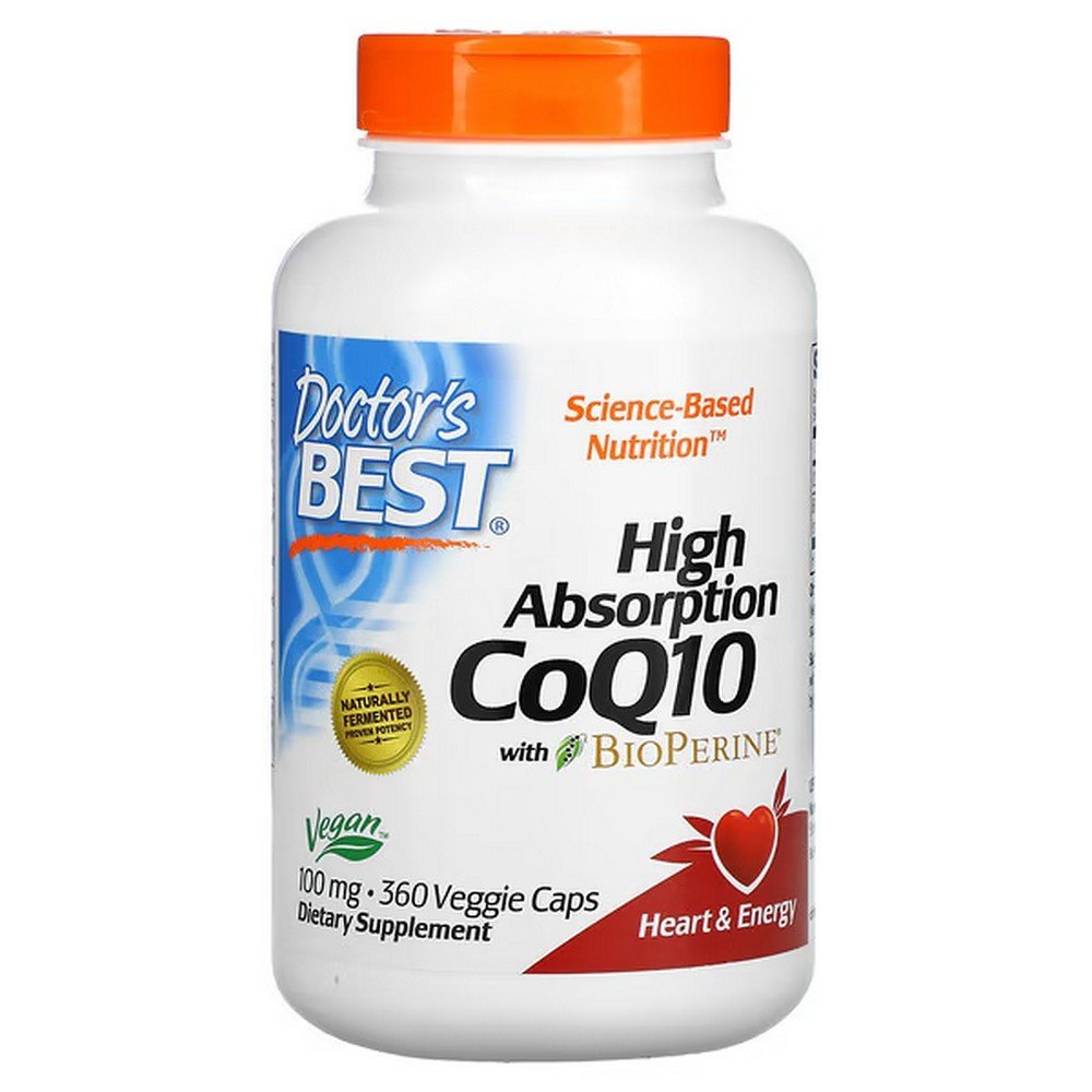 Doctor’s Best, High Absorption CoQ10 with BioPerine, 100 mg, 360 vegetarian capsules, Doctor’s Best, CoQ10 с высокой абсорбцией и биоперином, 100 мг Doctor’s Best, High Absorption CoQ10 with BioPerine, 100 mg, 360 vegetarian capsules, Doctor’s Best, CoQ10 с высокой абсорбцией и биоперином, 100 мг