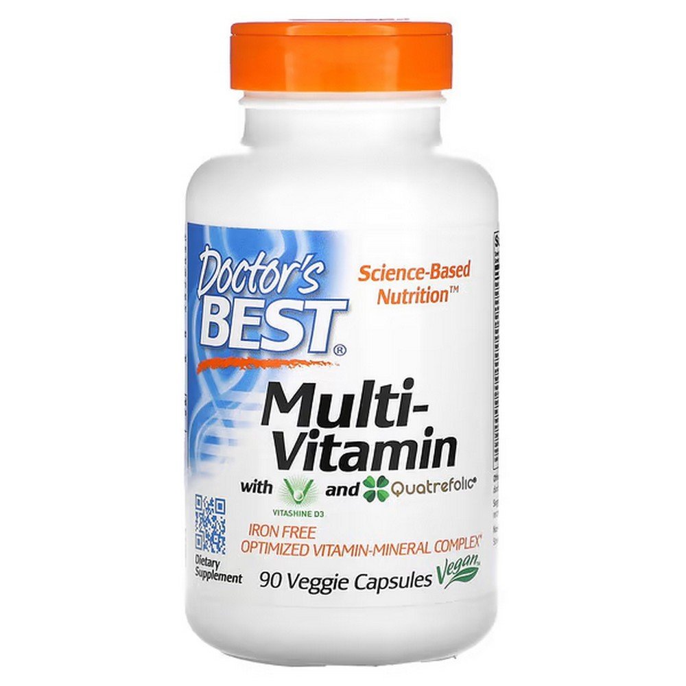 Doctor’s Best Multivitamin with Vitashine D3 and Quatrefolic, 90 Veggie Capsules, Doctor’s Best, мультивитаминный комплекс с Vitashine D3 и Quatrefolic Doctor’s Best Multivitamin with Vitashine D3 and Quatrefolic, 90 Veggie Capsules, Doctor’s Best, мультивитаминный комплекс с Vitashine D3 и Quatrefolic