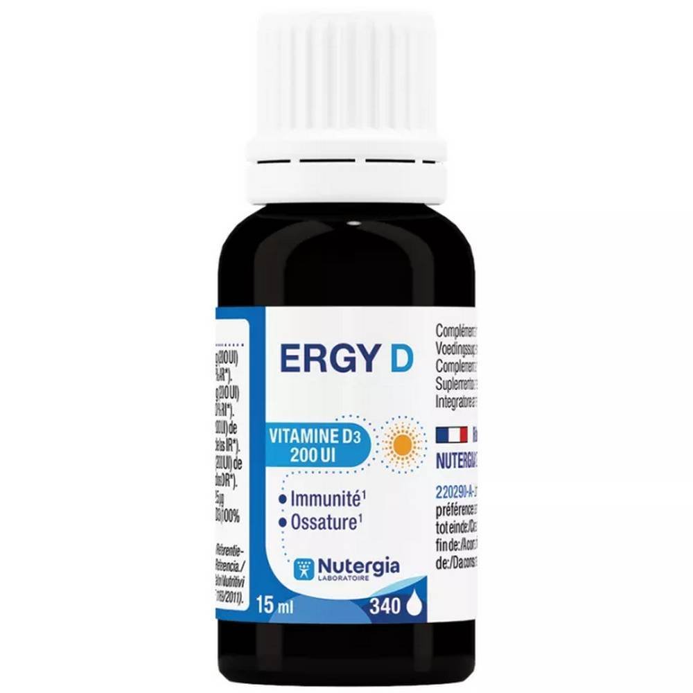 ERGY D Nutergia vitamin D3 15ml ERGY D Nutergia vitamin D3 15ml