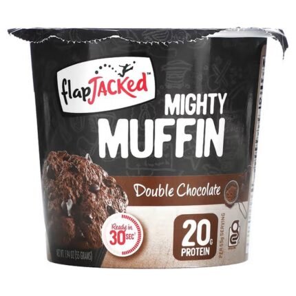 FlapJacked, Mighty Muffin, Double Chocolate, 55 g (1.94 oz.), FlapJacked, Mighty Muffin, doppelte Schokolade, 55 g (1