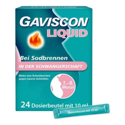 GAVISCON Liquid Suspension for heartburn during pregnancy (24×10 ml)