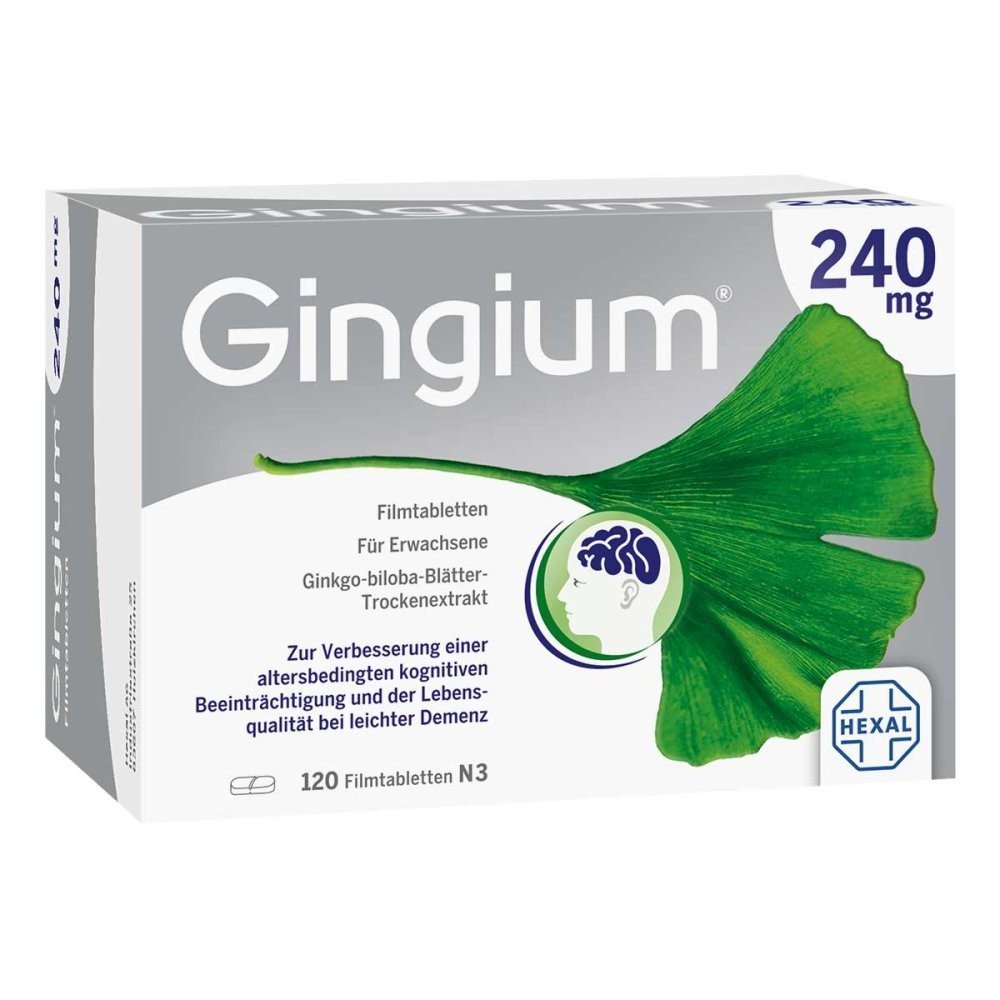 Gingium 240 mg film-coated tablets (120 pcs) Gingium 240 mg film-coated tablets (120 pcs)